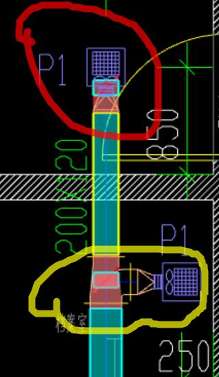 有人明白  空调的这个风管  建模时候通头为啥识别不上呀
