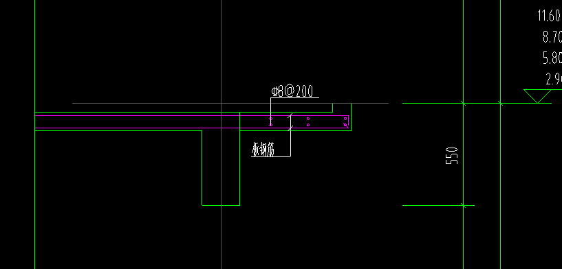 这个怎么办  他要板钢筋伸入悬挑板，但是相邻的板没有面筋，只有底筋  那面筋就不管了吗？
