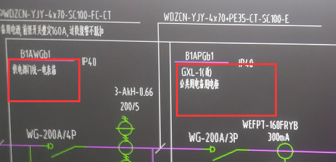 像图1这种情况 我后面这些配电箱的起点 应该设在B1APGb1还是B1AWGb1，树状图是图2