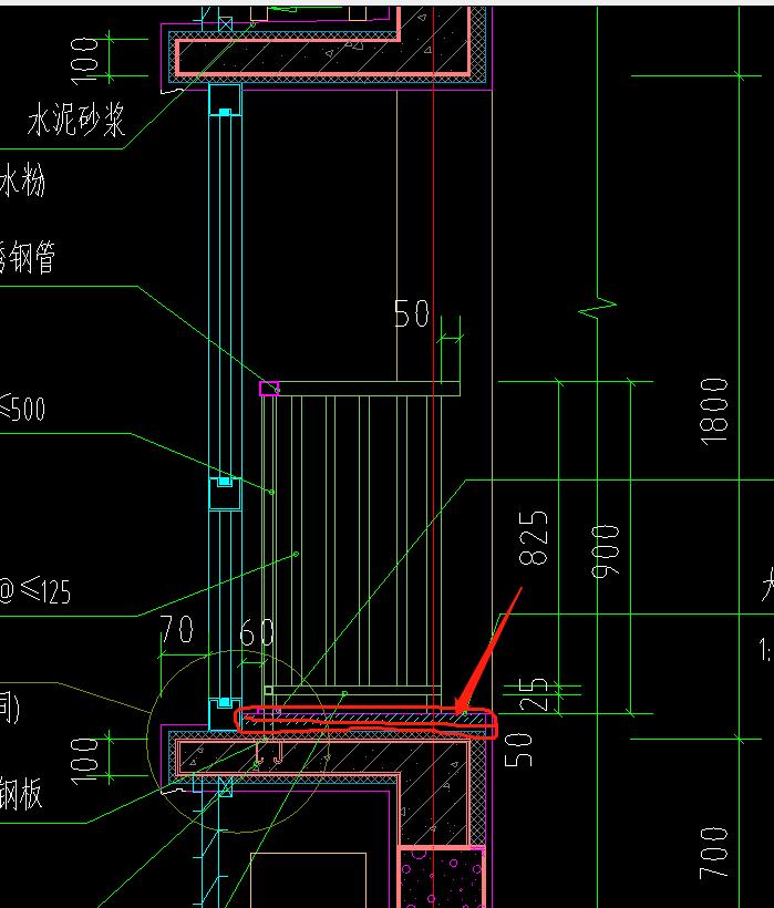 如图所示箭头所指部位时飘窗板室内部位，想请教以下各位大神这个部位的抹灰是套什么清单呢，是套楼地面还是墙柱面？跪求大神指点