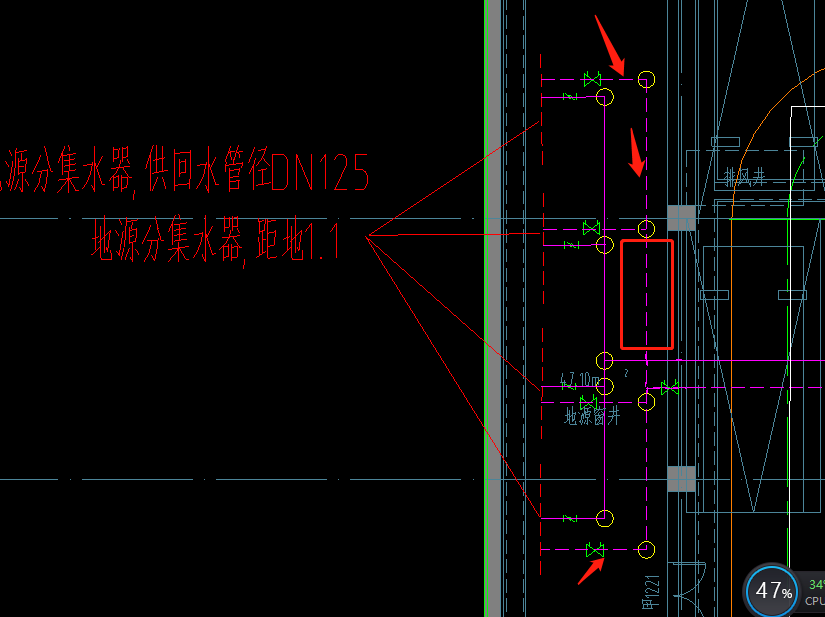 请问老师这种虚线是什么意思，是管道还是指引符合？