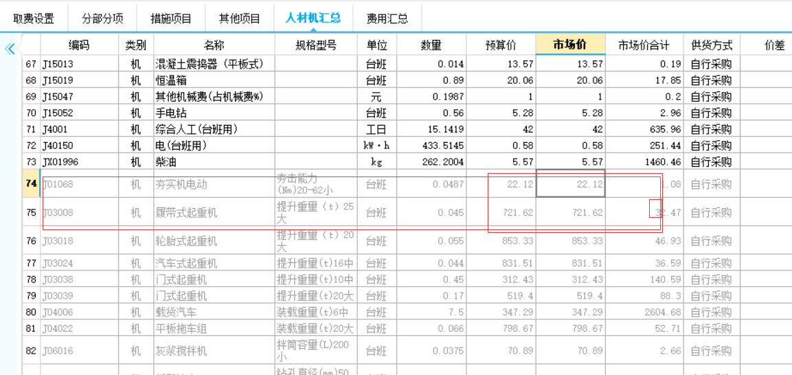 人材机汇总里面这些 颜色的不可以修改，   那怎么可以修改它？
