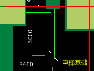 这个电梯基础怎么画啊   