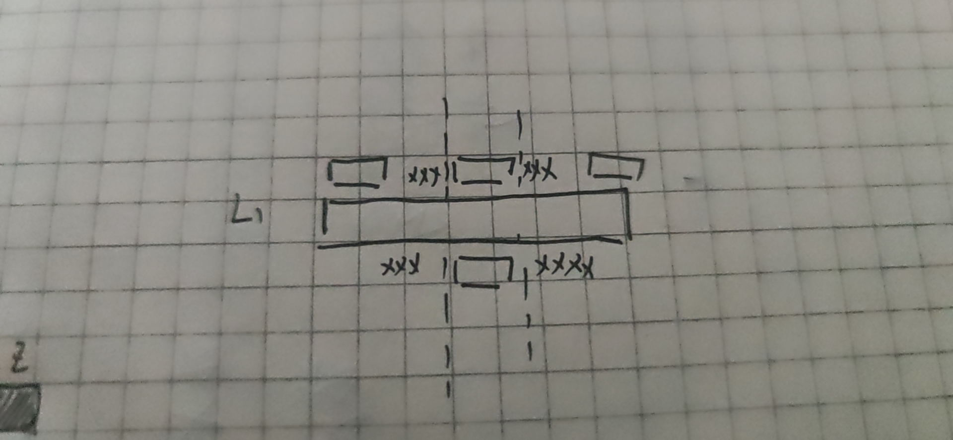 昨天画梁遇到两个问题，一个是那个钢筋类似就是9c22 7（-2)/2这种 分几排有几根不深入支座的钢筋cad识别不了，我就自己手动输入上去了，这事也算解决了，主要还有一个棘手的问题，我这手里没图纸，我随手画一下你帮我看看怎么解决！（图一）钢筋信息我瞎编的，主要想表达一个意思。你看这个梁1，正常来说这就是一跨对吧，他中间交叉了一个非框梁2，然后图纸上这个框架梁1的原位标注上在遇到非框梁2的两端写上了钢筋信息，但我却没法输入，因为软件判定梁1是一跨的，原位标注留出的位置只有中间一个，就像这样（图二），软件给我留出的原位格子只有两端和中间，但图纸上那个遇到非框梁在中间的两段写了原位标注，遇到这种情况可咋办？而且复杂的时候两端好像标注还不一样，图纸具体咋样的我忘记了，大体就是这个意思