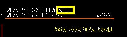 老师，这个WS.F是表示什么敷设方式，对应软件里面的哪种