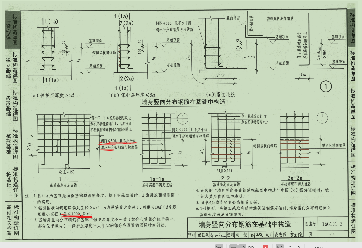 下面注里面是小于100  这个100 和上面的500 不知道怎么搞  如果按100 那上面的500不就是废话吗  广联达软件默认是500