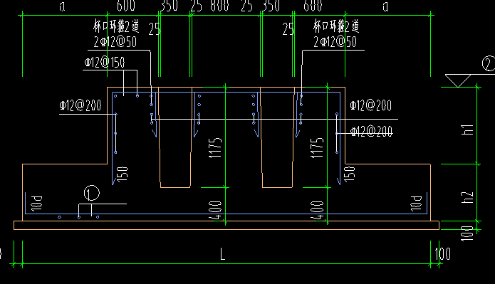 这个钢筋是不是水平拉通的
