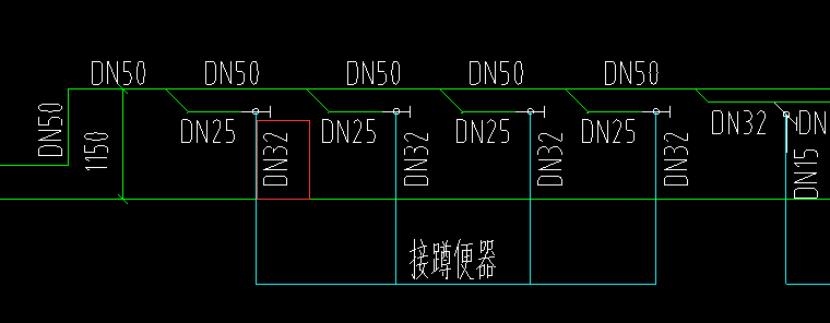 我想问下这个蹲便器的高度要加在哪个管径   这个32是表示蹲便器带的管的高度吗  蹲便器我需要加高度给他吗