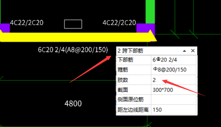 原位标注那里为什么没有显示2支箍筋呢？我的鼠标点到菜单栏那里为什么显示双向箭头呢？