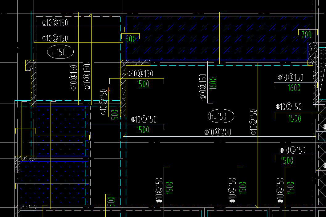 左上角150厚的板我已按图示布置了钢筋，右下150厚板位置标注的跨板受力筋还需要布置吗？如果需要布置该怎样布置呢？