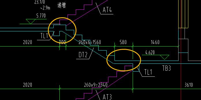 这个楼梯呢，软件里面给的楼梯梯段好像都不符合啊