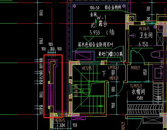 这块单独凸出来的墙要计算建筑面积