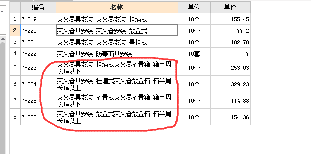 
套灭火器的做法有问题吗  套的放置式灭火器，设计说明说灭火器要放到灭火器箱内,还是说套完灭火器 还要加上我下面画的这个放置箱的定额

