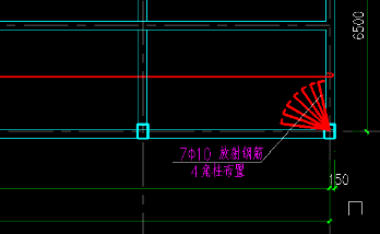 放射筋长度按实际长度加两端锚固长度计算吗？