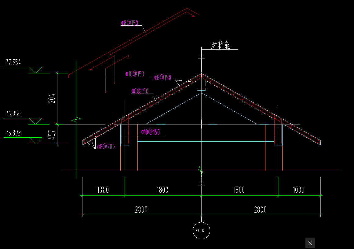 请问这种坡屋面板，是不是要分两块来画