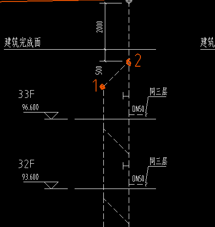 老师，第1张截图是通气管是1F引上，是应该从1点开始计算还是2点开始计算
第2张截图是通气管引到了最上面，同样问题，是应该从1点开始计算还是2点开始计算
通气管和排水立管之间连接的斜短管怎么处理，是按管计算还是按H管件计算